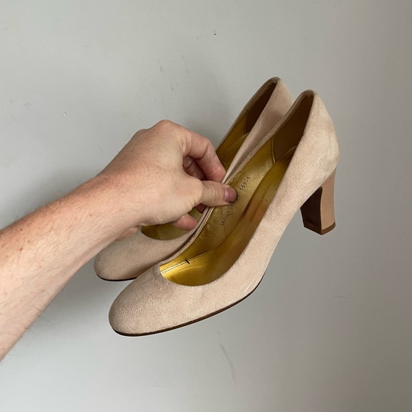 J.Crew Juliette Pink Suede Pumps Womens Size 7.5 - Picture 2 of 6